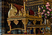 Bangkok Wat Pho, the seat reserved to the Buddhist monk for the blessings inside the ubosot. 